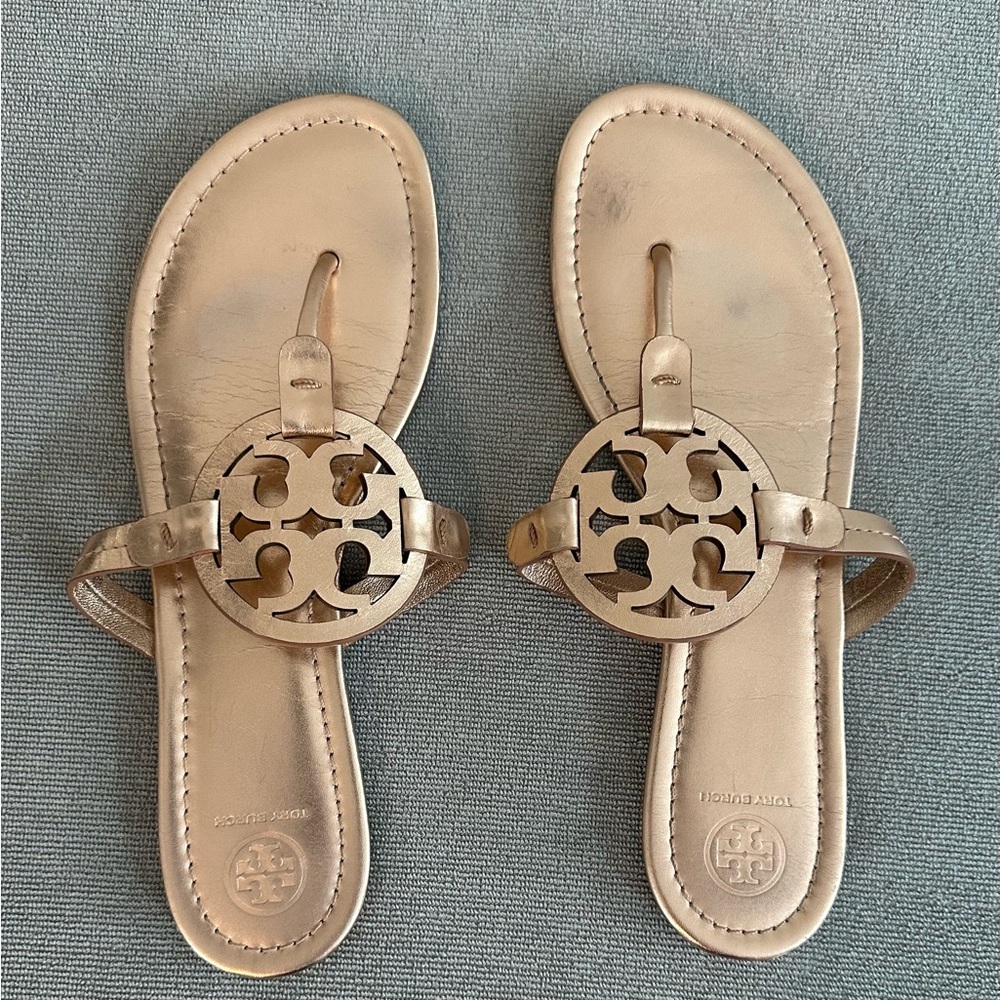 Tory Burch Miller Thong Sandal - Rose Gold Sz 11